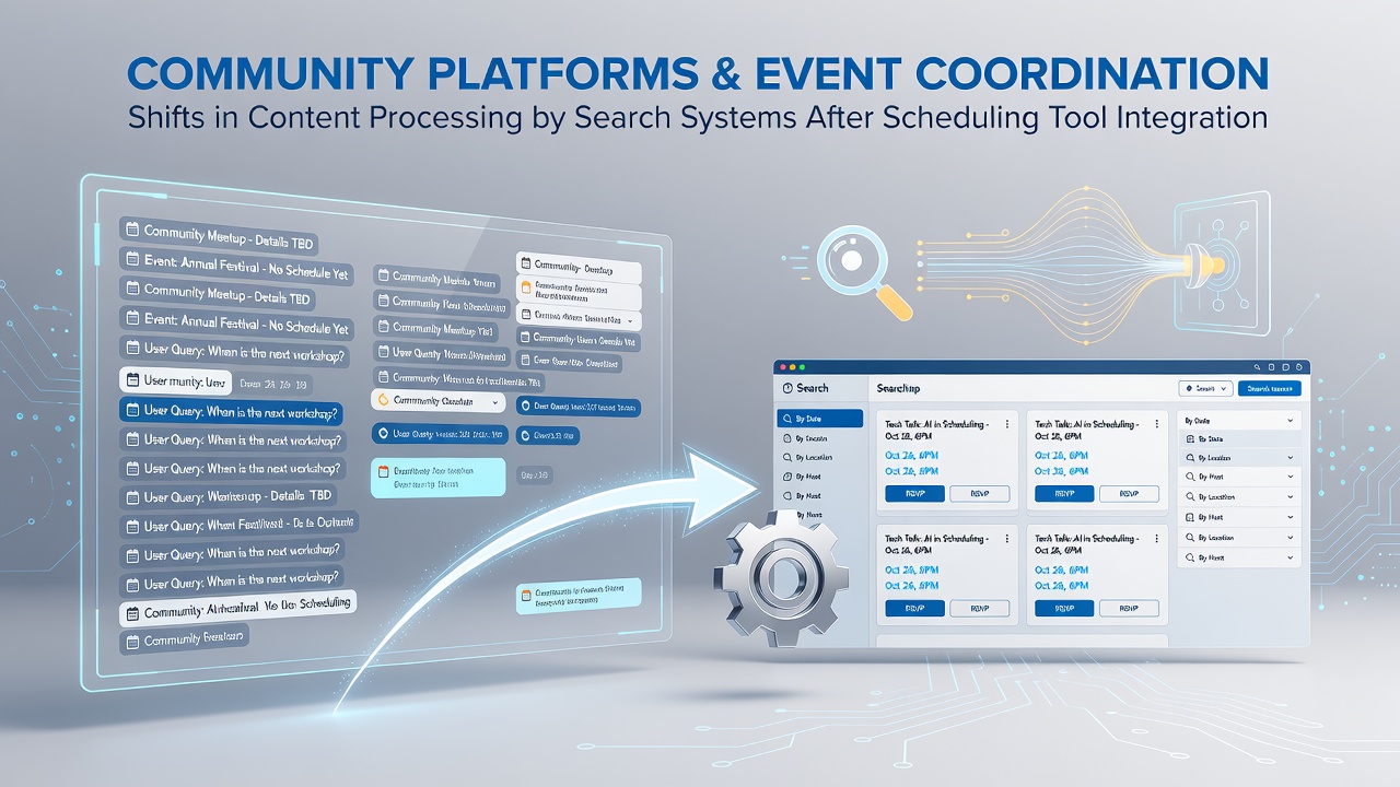 Event Coordination Communities Experience Indexing Changes After Adding Scheduling Features